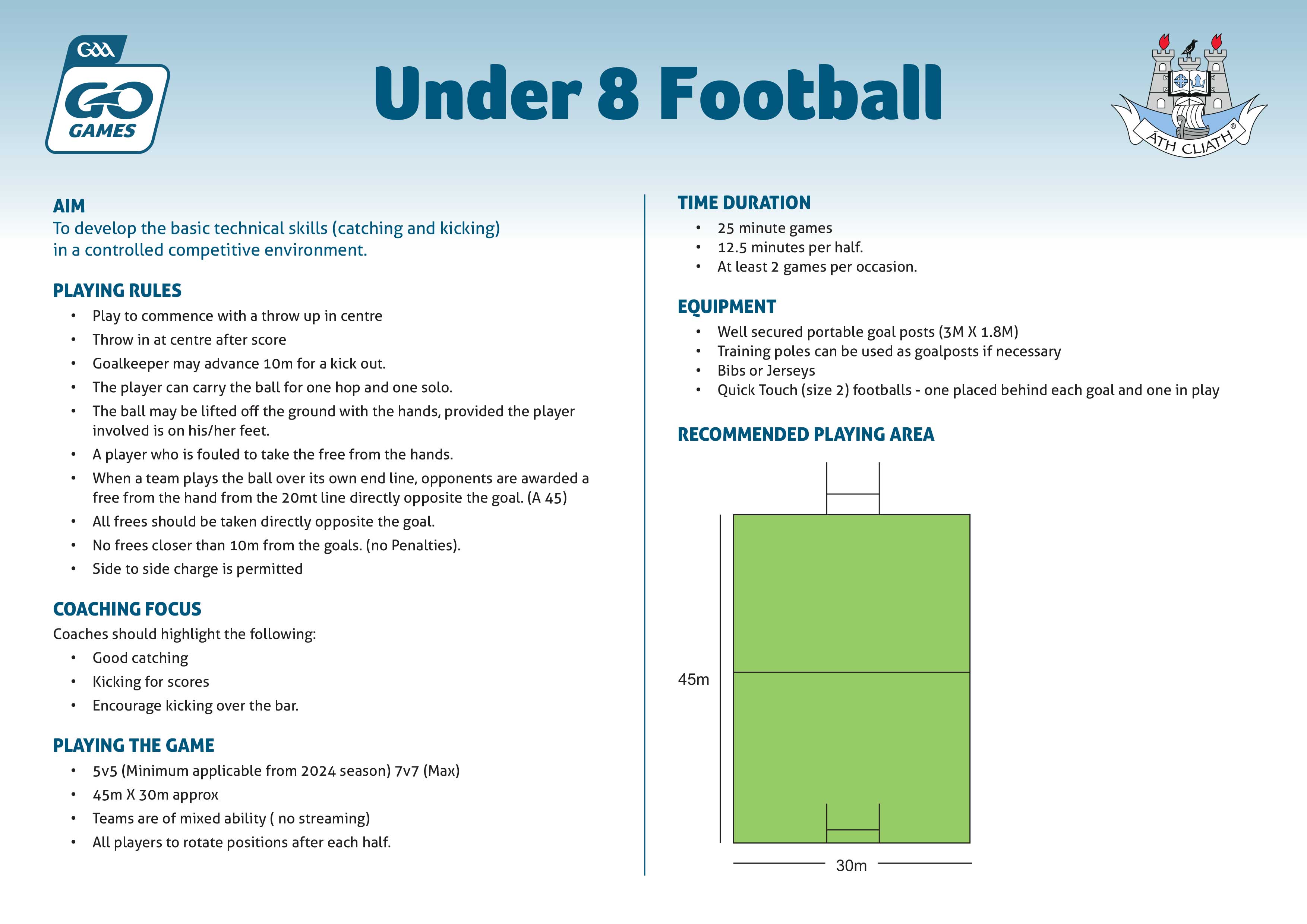 u8 football rules 2