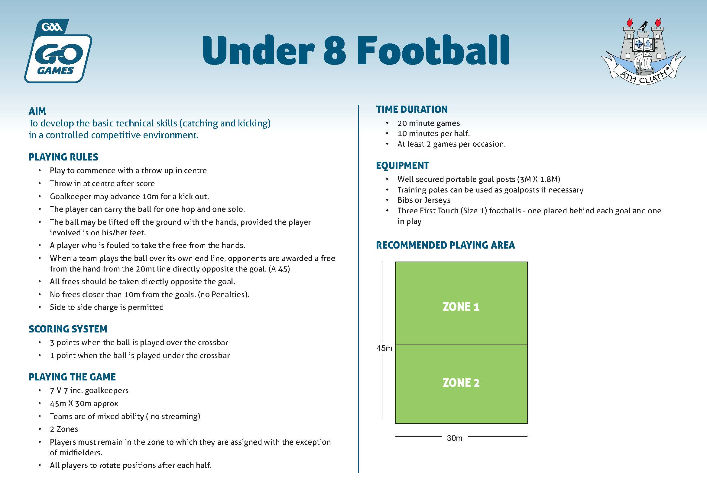 u8 football rules 2