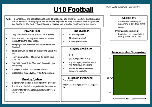u10 football rules 2